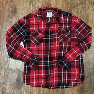 Red plaid Levi’s button up